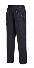 Portwest Women’s S687 Work Trousers – Black 3XL Safety Utility Pants 31" Leg