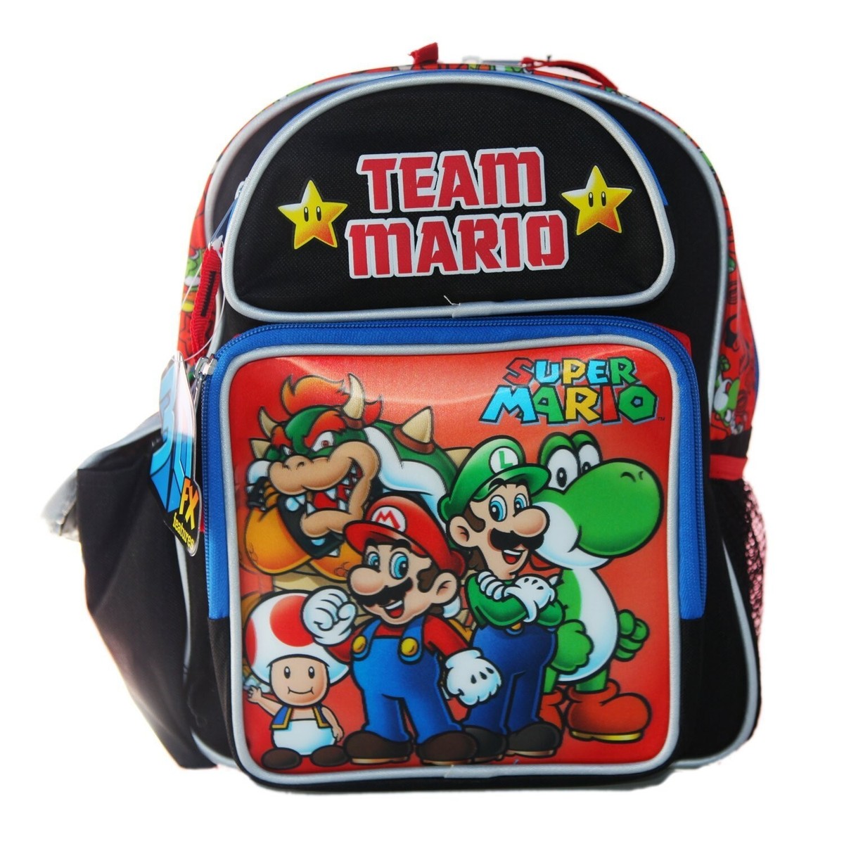 Mario 12 inch Small Backpack Toddler 3D effect New | eBay