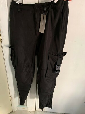 DIOR Black Technical Cargo Pants With 