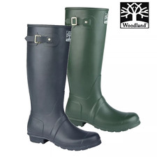 Woodland High Quality Unisex Wellington Boots Wellies W260 Rubber Wide Fit