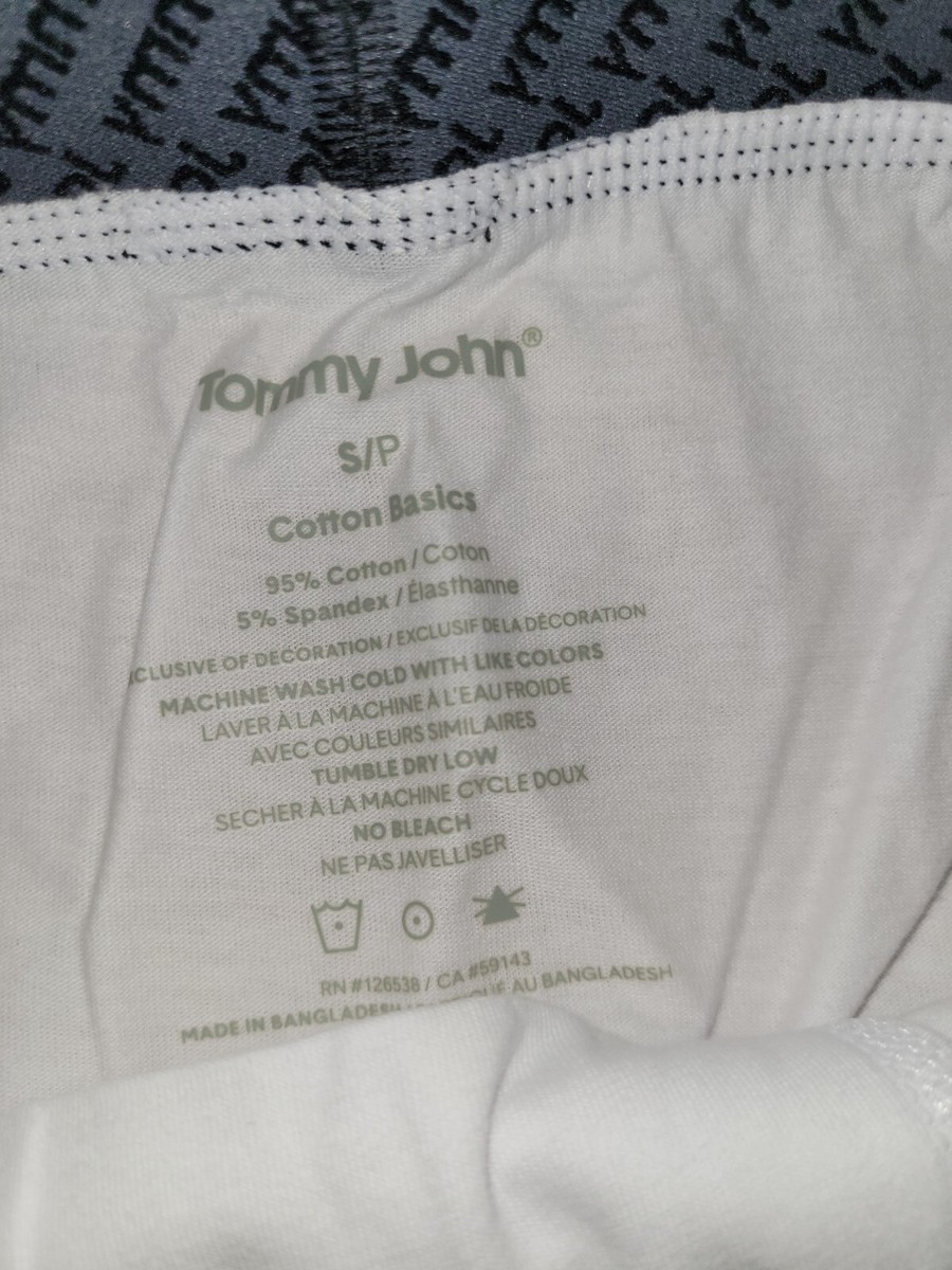 インフィニティ TommyJohn Men's Cotton Basics Underwear Boxer Briefs , Size S, 3