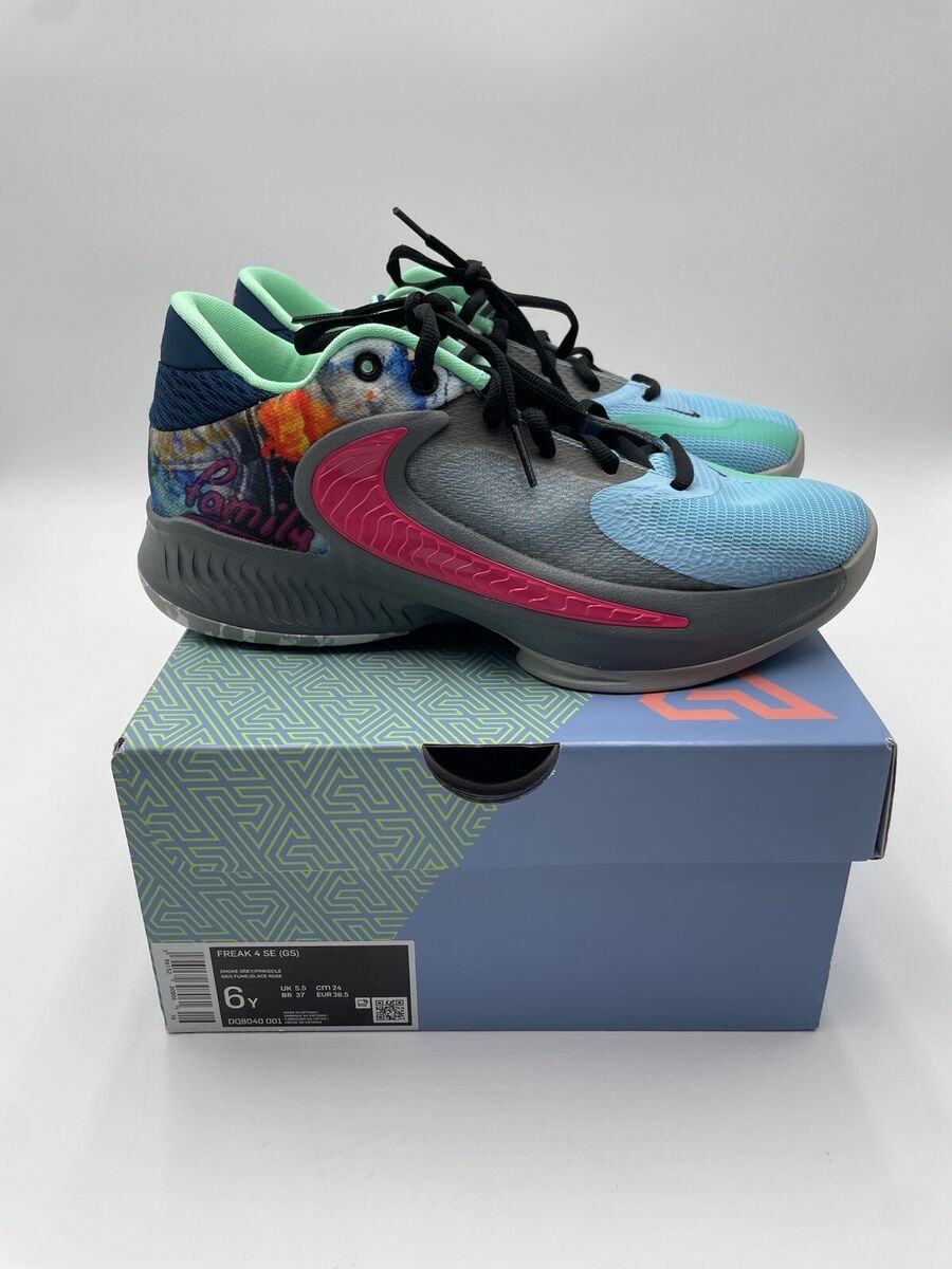 Nike Air Zoom Freak 4 IV SE GS Giannis Soze 6Y Smoke Grey