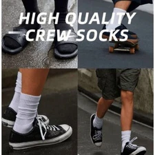 COUVER Unisex Running Athletic Crew Socks, 1 Pair