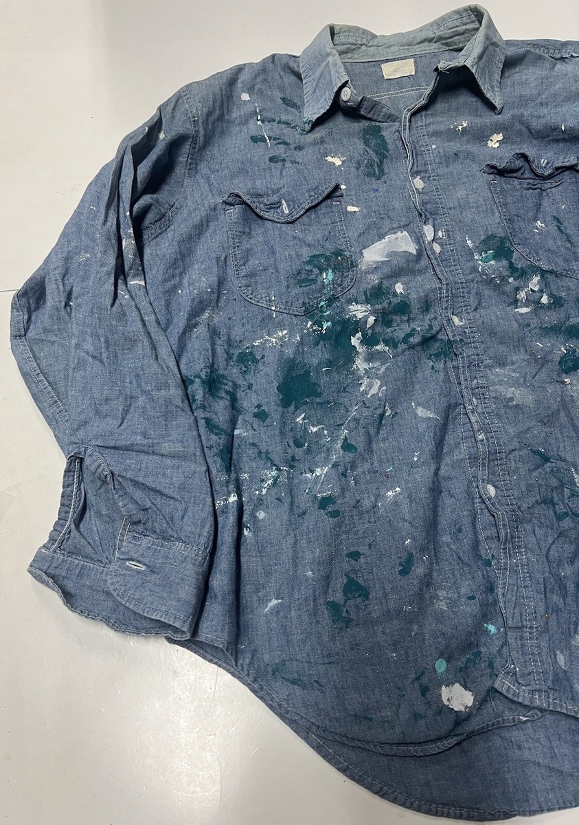 ヴィンテージ 60s 状態○ L～XL OSHKOSH カバーオール USA製 60s USA製 oshkosh カバーオール デニムジャケット 濃紺