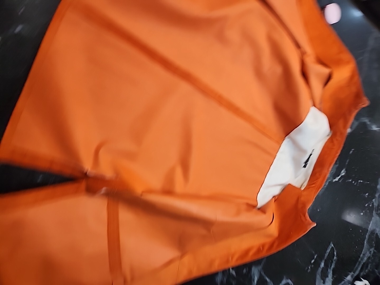 MLC Orange Leather Jacket Button Down - image 12