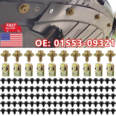 Made In China Car Engine Under Cover Splash Shield Guard Body Bolts Bumper Fender Liner Push