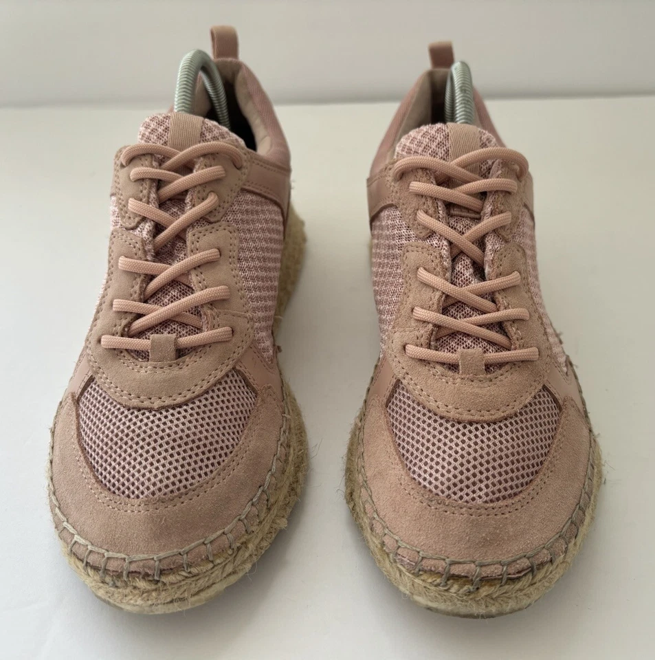 Marc Fisher  Janette3  Pink Suede  Espadrille  Sneakers  Shoes  Women’s  Size 8M - Image 4 of 4