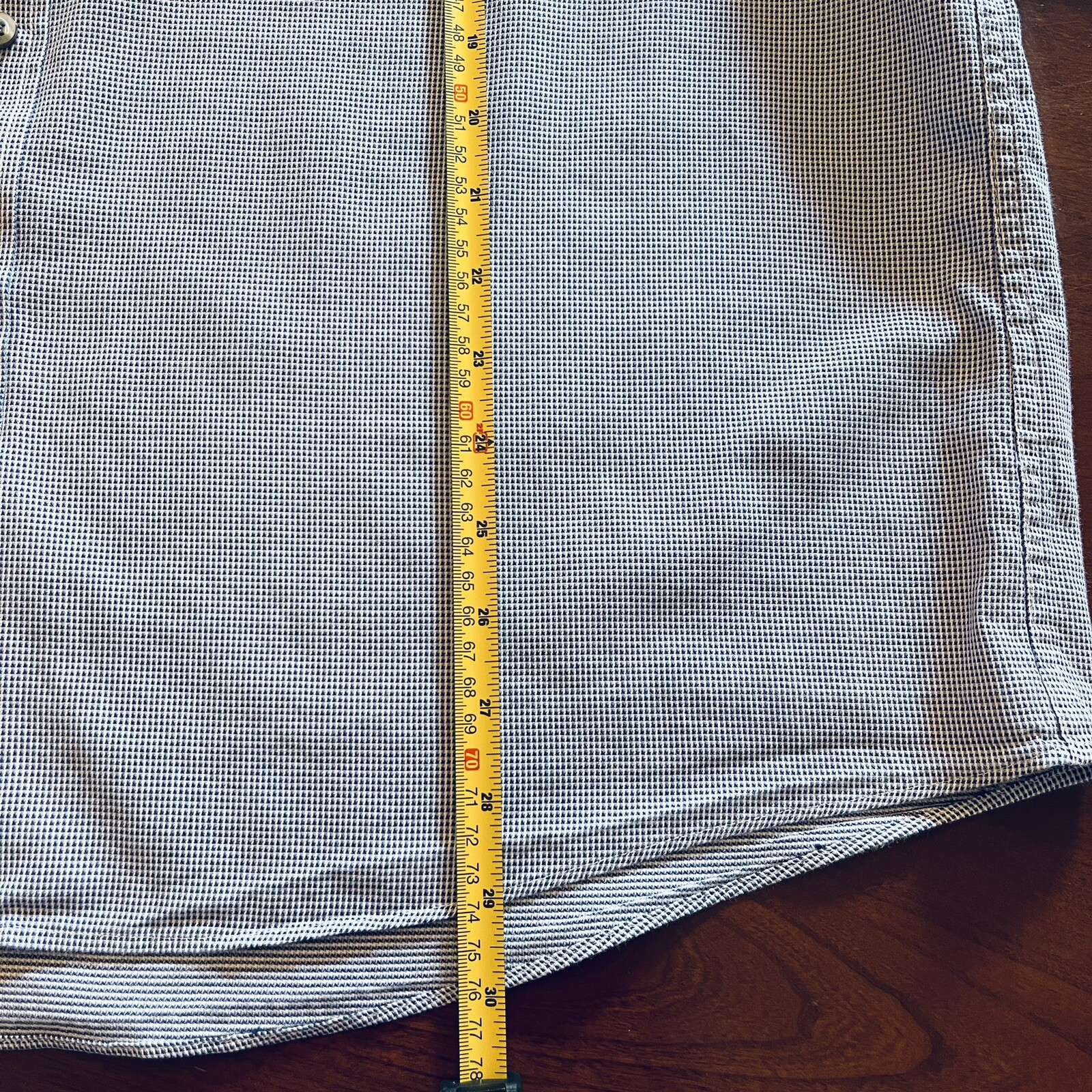 MICHAEL MICHAEL KORS Checked Blue Button Down Dre… - image 8