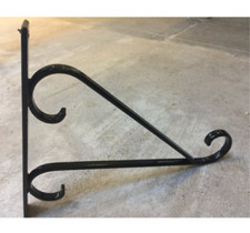 HANGING BASKET BRACKET FLAT STEEL 2-Fixings NYLON COATING