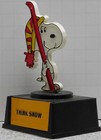 Vintage Peanuts Snoopy "Think Snow" Aviva Trophy Nice HTF — photo 3