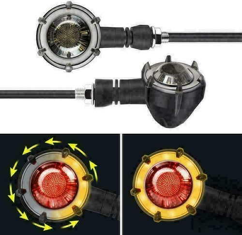 4* LED Turn Signal Lights For Kawasaki Vulcan 1500L VN1500C 1600 VN1600D Nomad - Picture 2 of 12