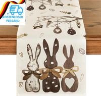 Artoid Mode Planken Hasen Ostereier Ostern TischläUfer, FrüHling KüChe Tisch Dek