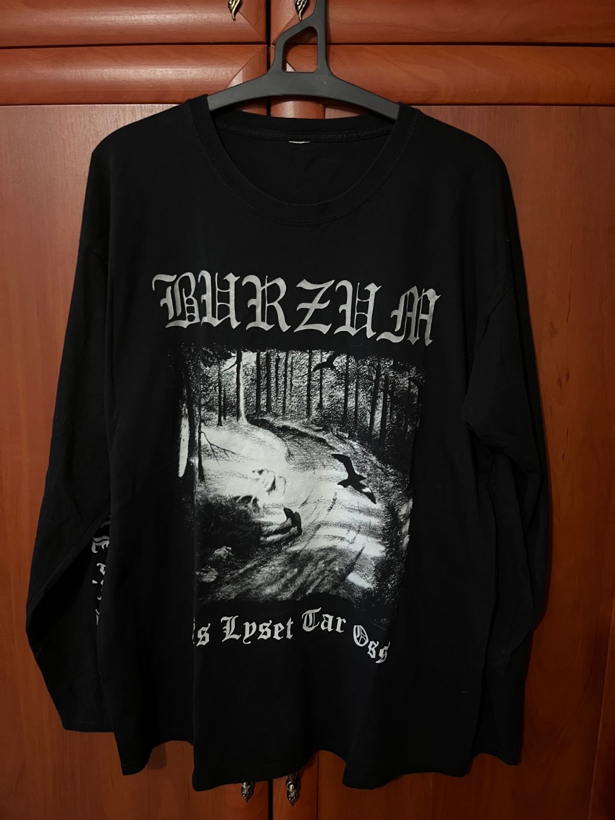 Vintage 1Burzum Det Som Var Black Metal Band T-shirt 2018