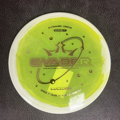 Golf Disc Dynamic Disc Evader 174 G, Lucid Ice, Speed 7,glide4, Turn 0, Fade 2.5