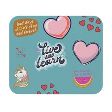  Mouse Pad | Cute Heart Unicorn Desk Mat-howl...