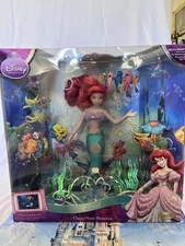 Disney Princess Brass Key Ariel Porcelain Doll *Good Condition *Never Opened