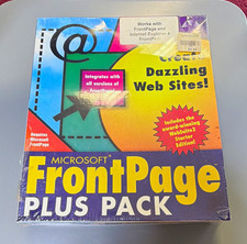 Microsoft FrontPage Plus Pack Web Design/HTML Editor Software