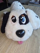 Pound Puppy Dog Black White Dalmatian Makes Sounds Moves Works Mattel 2004