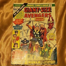 Marvel Comics Giant-Size Avengers #1 1974 Thor Captain America Nuklo Key