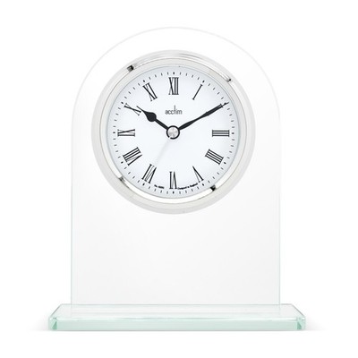 Acctim Glas Quarz Batterie Kaminuhr, römische Ziffern Ascott 37037