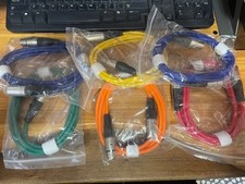 6 Pack of Colored 6 Foot XLR Patch Cables, 6' Mic Patch Cords, Male to Female