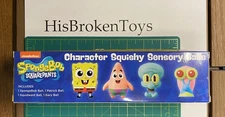 Nickelodeon SpongeBob Squarepants Character Squishy Sensory Balls (set of 4) NIB