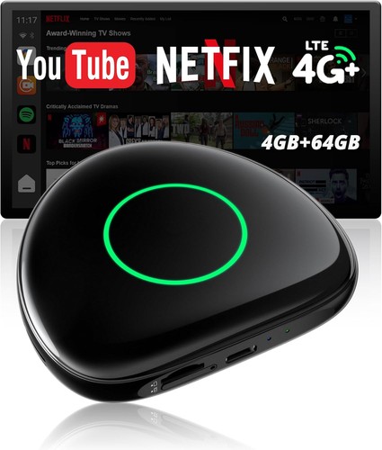 ATOTO CB6C AI Box Wireless CarPlay Adapter AI Car Video GPS for YouTube/ Netflix