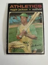 Topps 1971 Reggie Jackson #20 Oakland Athletics MLB Baseball Card Base Set