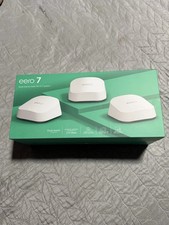 Amazon eero 7 Dual-Band Mesh WiFi 7 Router 3 Pack 6000 sq ft NEW SEALED