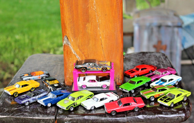 Hot WheelsChallenger Cuda Charger GTX M2 Super Bee Mopar car Show Toy Lot
