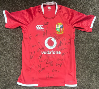 British Lions Squad Signed Rugby Shirt 2021 wCOA