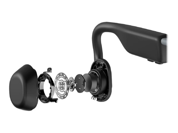 Alternate view of Shokz S661-st-gy-us Open Move Bone Conduction Ear Sport Headphones, Gray