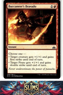 Magic the Gathering MTG Rivals of Ixalan Buccaneer's Bravado #96 Buy 2 Get 1