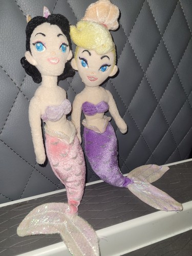 Disney Store The Little Mermaid Ariel's Sisters Andrina 9" Plush Lot Of 2 Rare