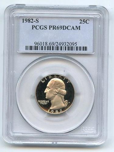 1982-S Washington Quarter Proof — photo from another recent sale