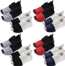 Haysandy 8 Pairs Dance Shoe Covers Medium, Black, Burgundy, Navy Blue, Gray 
