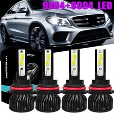 4PCS 9004 HB1 LED Headlight Super Bright Bulbs 6500K 2500000LM High/Low Beam