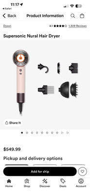 Dyson hair dryer Brand NEW, never opened