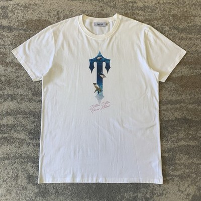 Trapstar London Grafik T-Shirt oft gebissener Hai weiß Herren XL Kurzarm