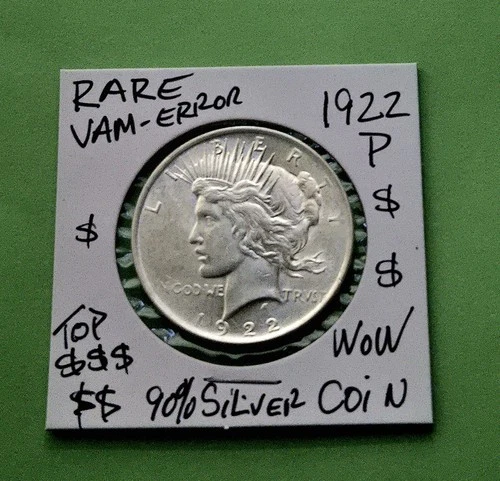 1922 P Peace Dollar VAM 2AN CHOICE GEM Brilliant Ultra Rare BU Grade Silver Coin