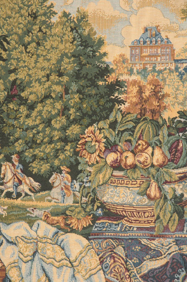 Castillo de Versalles tapiz italiano arte de pared colgante para decoración (nuevo) 32x26 pulgadas Foto 4 de 4