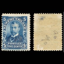 6192 Newfoundland SG90 5c Blue 1899. Sc#85 Mi66 Mint MH. C£50