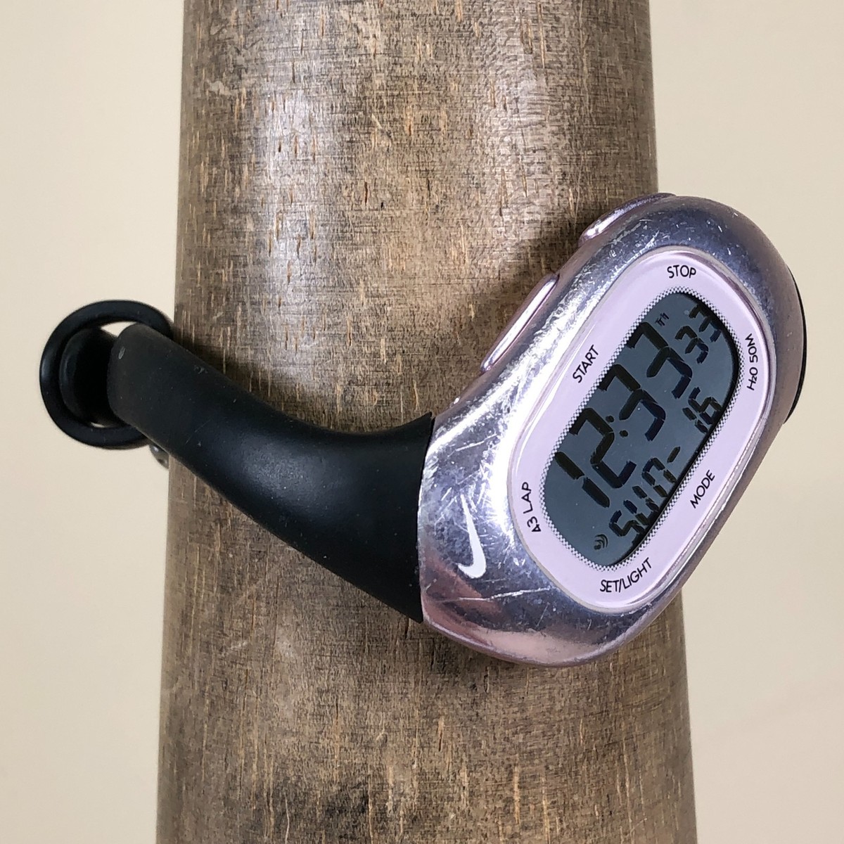 Nike Triax Mia Women D528438 Sport Black Rubber Quartz Digital