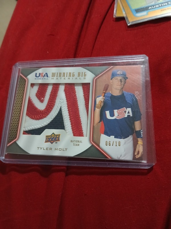 TYLER HOLT 2009 UPPER DECK USA WINNING BiG JERSEY 6/10 Jumbo 