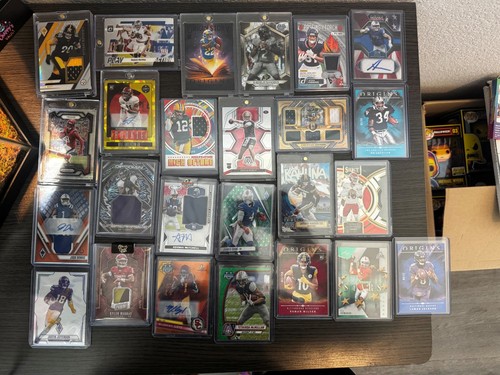 🔥 HUGE 64-Card Football Card Lot | Autos • Patches • Numbered • SSP • RCs