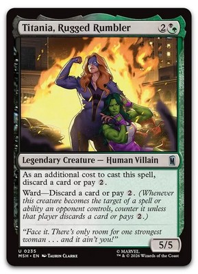 Titania, Rugged Rumbler #235 (NM) Marvel Super Heroes MSH Magic MTG
