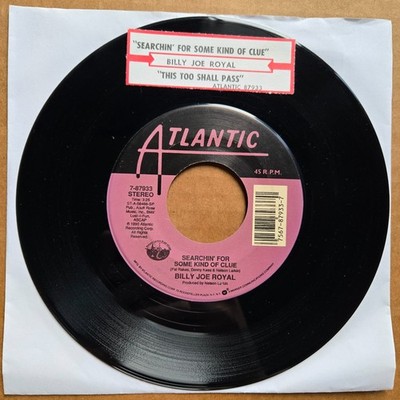 BILLY JOE ROYAL Searchin For Some Kind Of Clue 45 7'' Record Vinyl