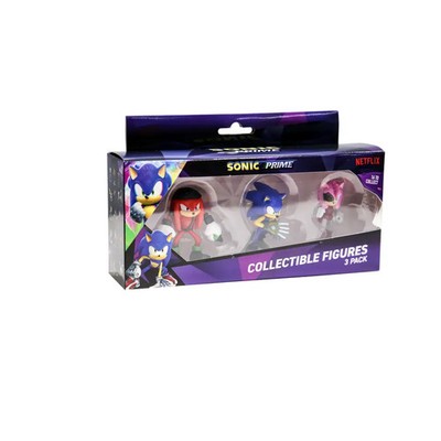 SONIC PRIME 39448 3ER PACK - KNUCKLES NY + RUSTY ROSE + SONIC