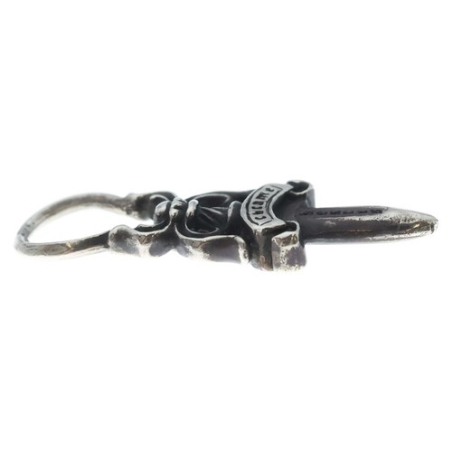 CHROME HEARTS 5 DAGGER ZIP ダガージップ CHROME HEARTS #5 DAGGER ZIP2 CHARM SILVER NECKLACE TO… - Gem