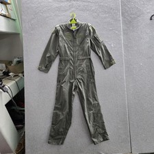 Share VINTAGE Air Force Men Coveralls 34S Green Cargo Flight Suit Flyer's